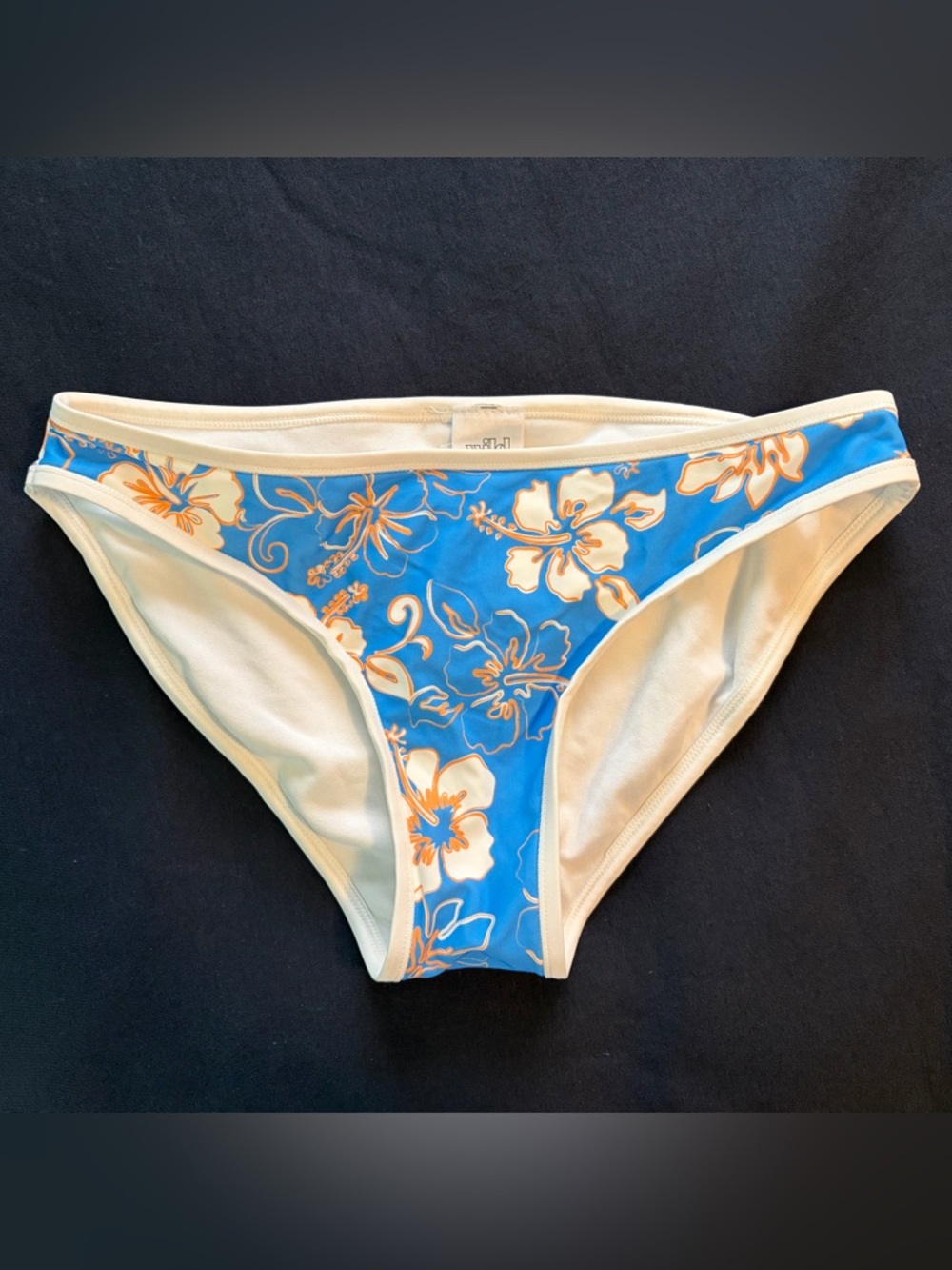 wild fable Blue Floral Bikini Bottoms with White Trim
